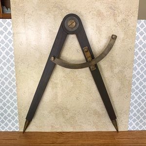 Oversized Protractor Wall Decor